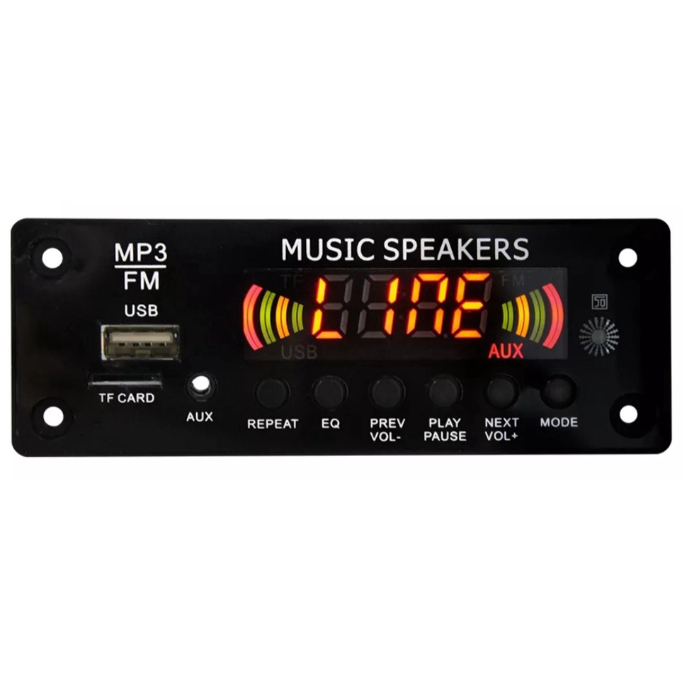 KODE I35B Modul MP3 Bluetooth Fm Radio 12v Splash Screen siap rakit