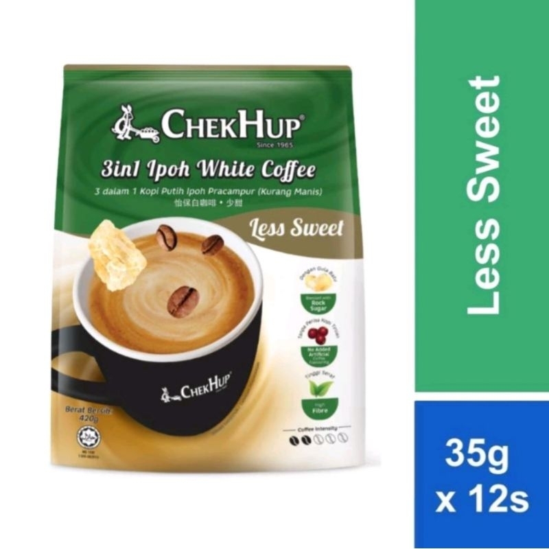 

ChekHup White Coffee 3in1 Less Sweet / Chek Hup Ipoh White Coffee With Rock Sugar.