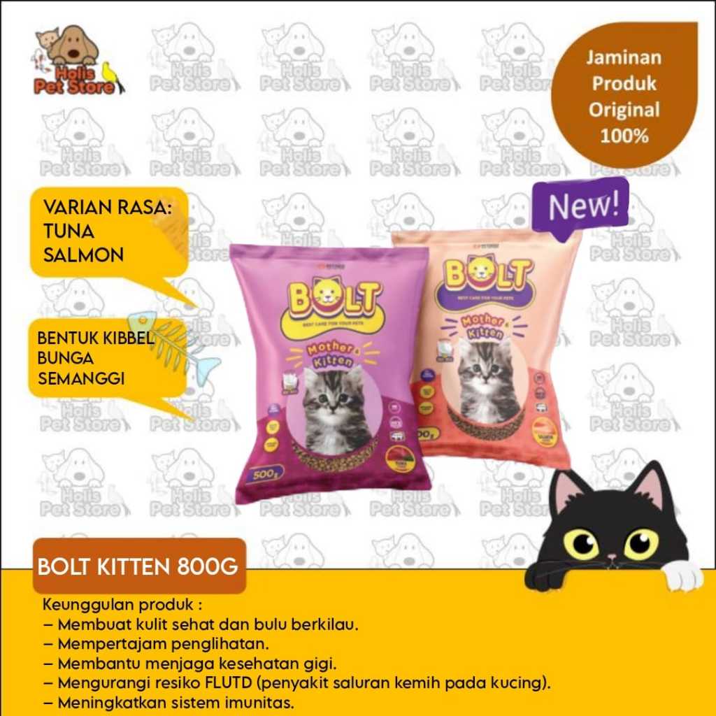 BOLT KITTEN 500G  - dry food anak kucing