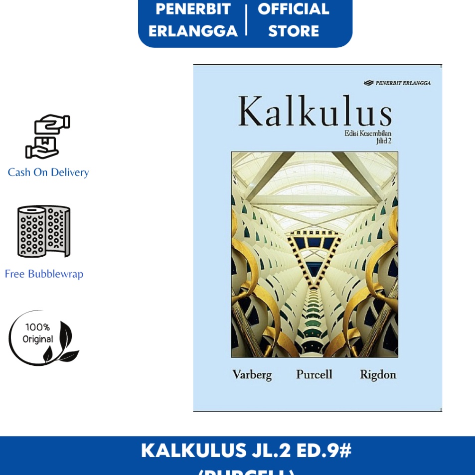 Terbaru DISKON BUKU ERLANGGA KALKULUS JL2 ED9 PURCELL ERLANGGA