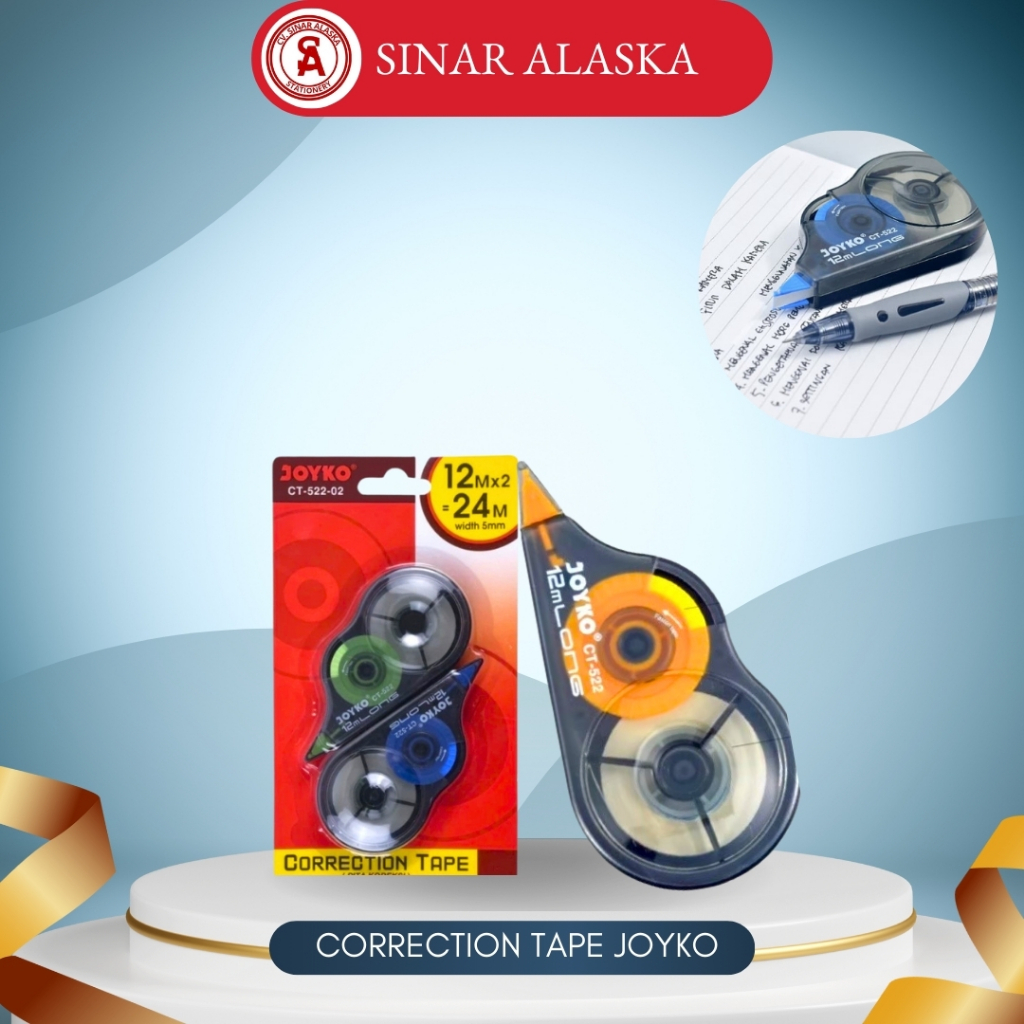 

Correction Tape Roll Joyko CT 522 / Tipex Kertas Joyko