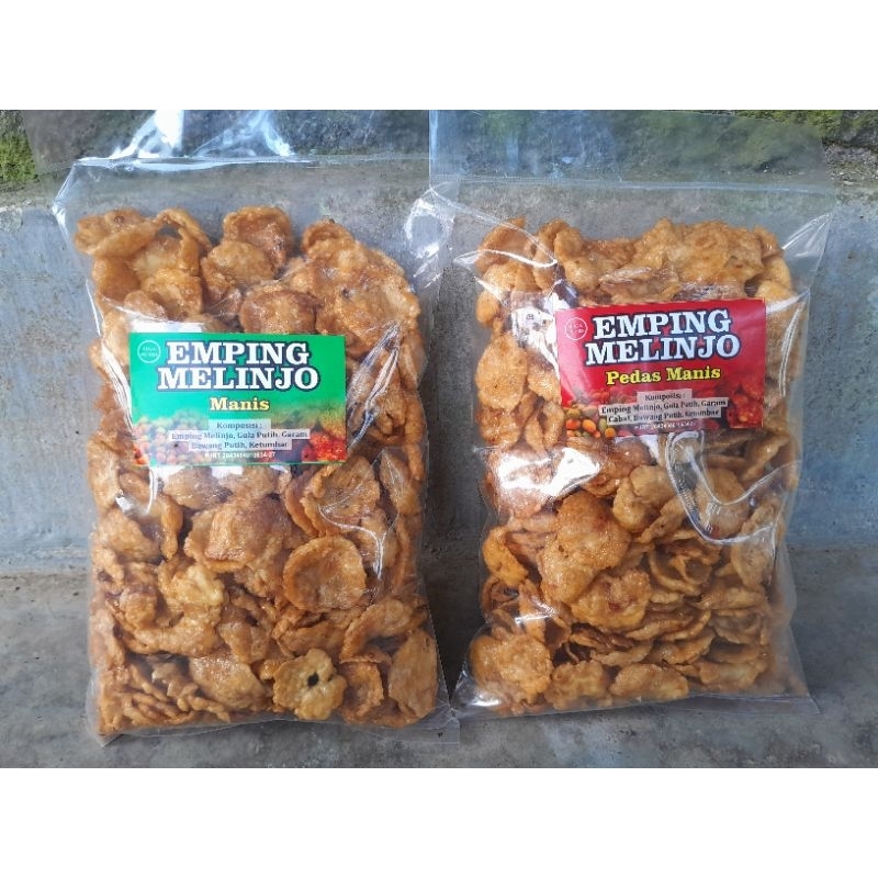 

Emping Melinjo Pedas Manis dan Manis 250gr