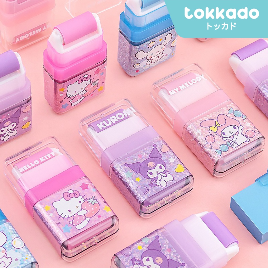 

TOKKADO Sanrio Penghapus Pensil Eraser Anak Sekolah Karakter Lucu Hello Kitty My Melody Gudetama Keroppi Cinnamoroll