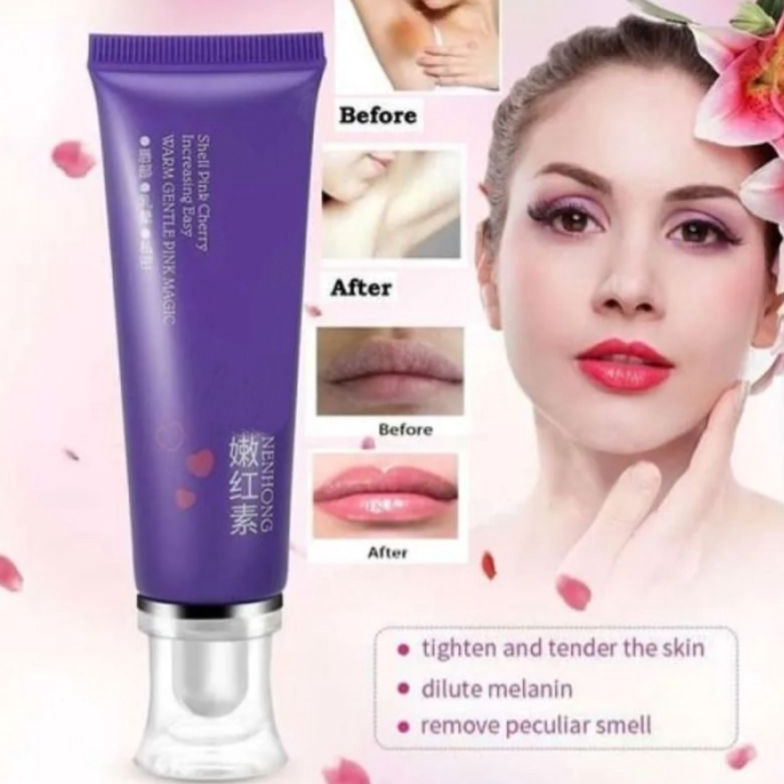 Original  BQ NENHONG Pemerah Bibir Dan Puting Miss V Vagina Cream Nenhong Asli Alami Permanen Pemera