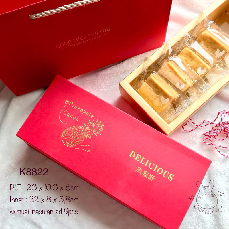

(5set) K8822 Kotak +Paper Bag| dus Nenas| Pineaple Box K78/ K88