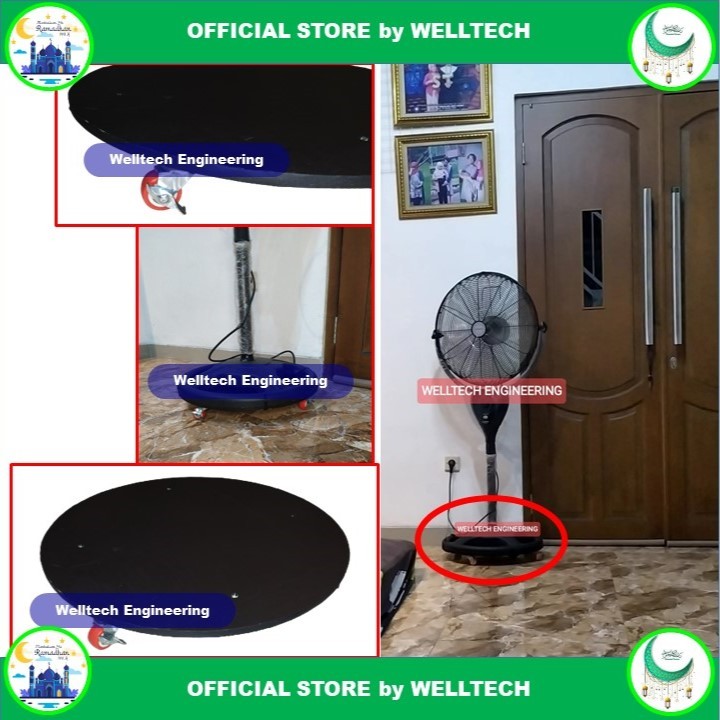 ALAS KIPAS ANGIN TORNADO POWER FAN STAND BERDIRI REGENCY MASPION PUTAR
