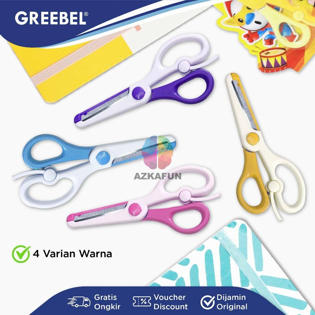 

GREEBEL GUNTING SC-06 - Gunting aman untuk anak - scissor