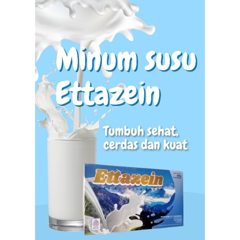 

Susu kambing etawa bubuk ettazein sachet @25*8=200gr