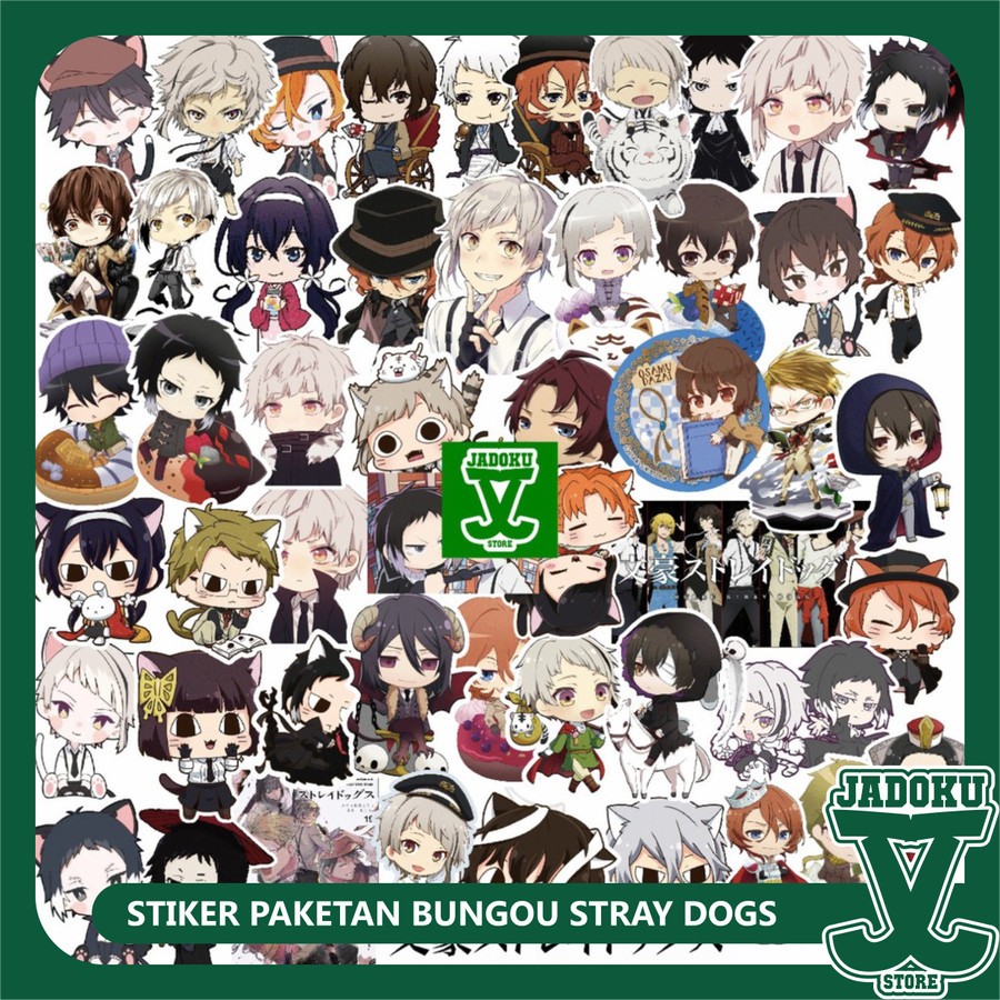 

Stiker Anime Stickers Anime Anime Bungou Stray Dogs BSD -Stiker Paketan