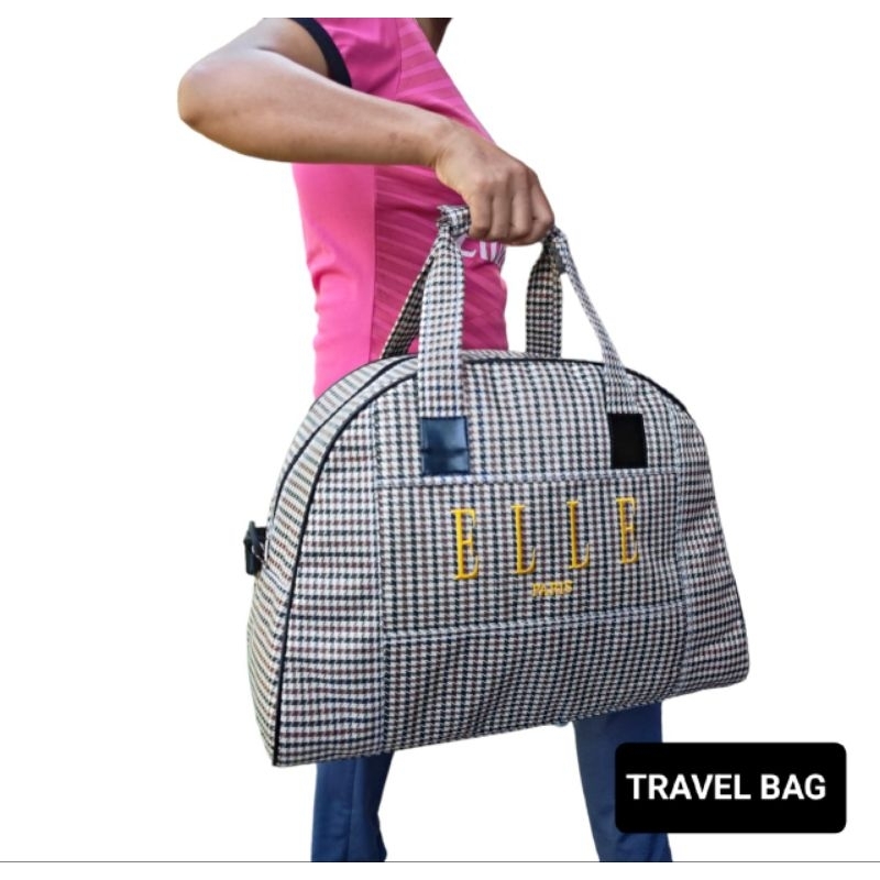 TAS PAKAIAN ELLE PARIS KECIL BATIK / TAS TRAVEL BAG MEDIUM / TAS PAKAIAN WANITA