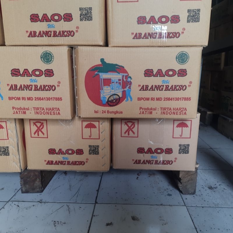 

Saos Abang Bakso 620 ml-Kemasan Karton isi 24 pcs