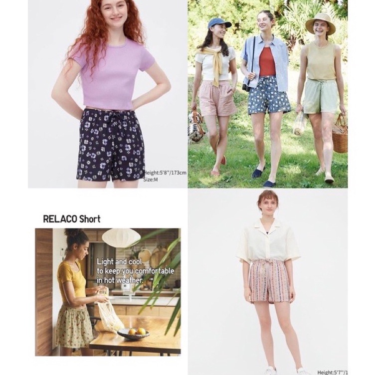 Borong  UNQ Relaco Patern Short Pants  Celana Pendek Santai