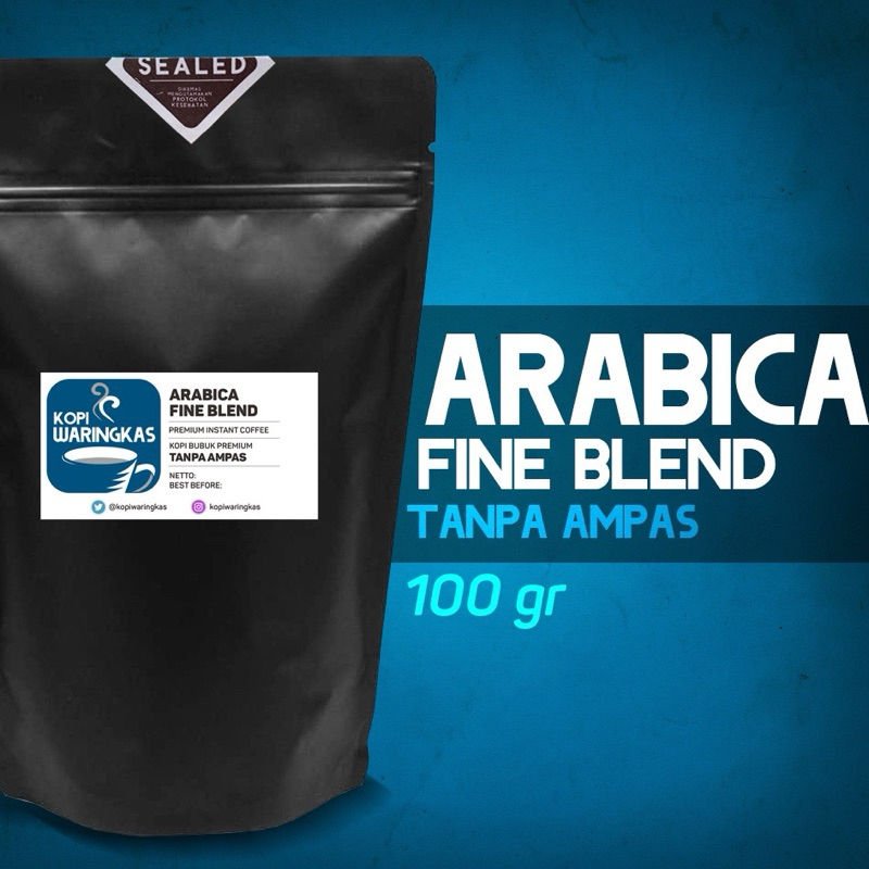 

BARU!! Kopi Waringkas | ARABIKA-ROBUSTA FINE BLEND 100 gr | Kopi Bubuk Premium Tanpa Ampas