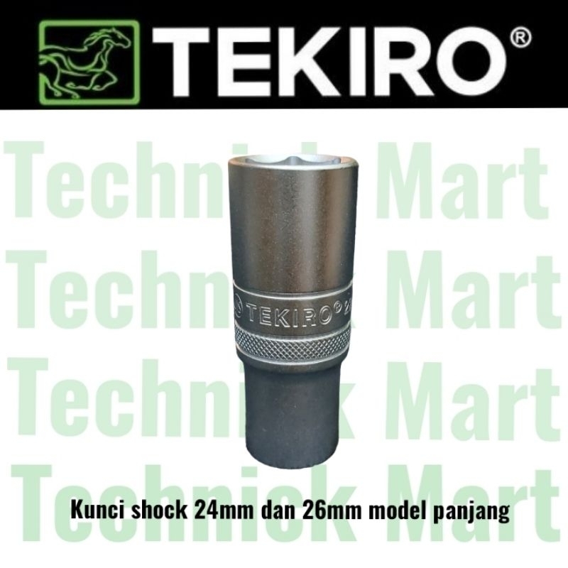 TEKIRO deep wall 24 mm 1/2" Dr mata kunci sok model panjang