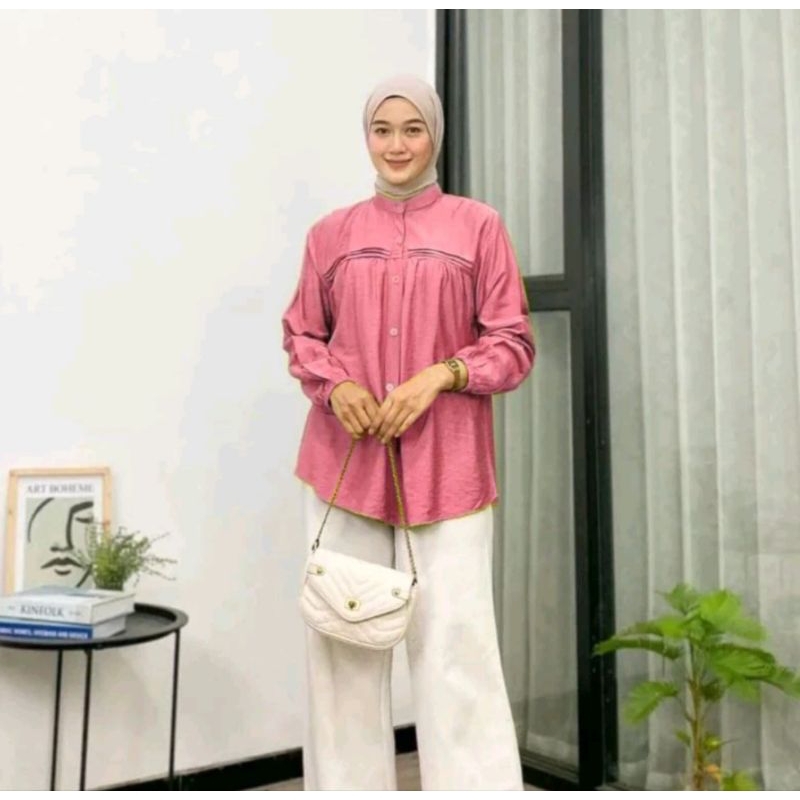 ARYANI BLOUSE CRINGKLE AIRFLOW