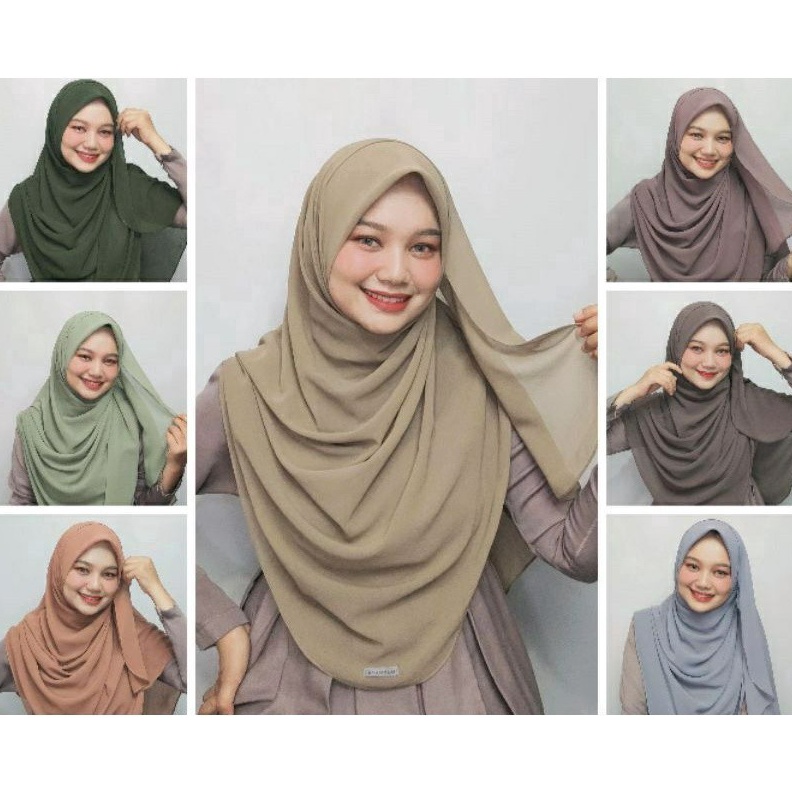 KODE E74W SHAWL MALAYSIA SQUARE PHASMINA HIJAB SEGI EMPAT OVAL CERUTY BABYDOLL