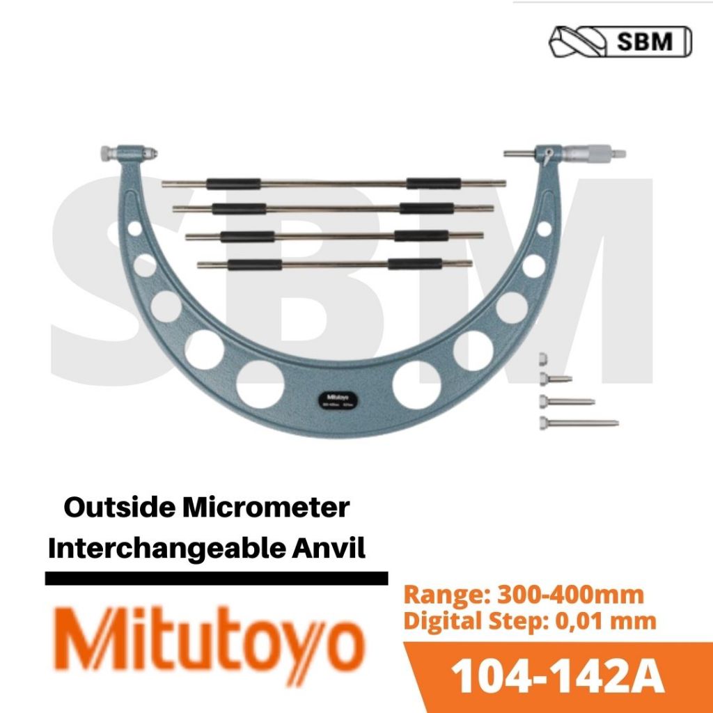 MITUTOYO 104-142A OUTSIDE MICROMETER 300-400MM