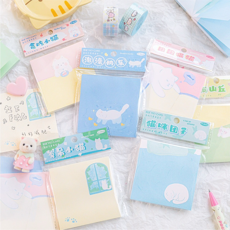 

memopad notes hewan lucu journall 80lbr readystock B1120