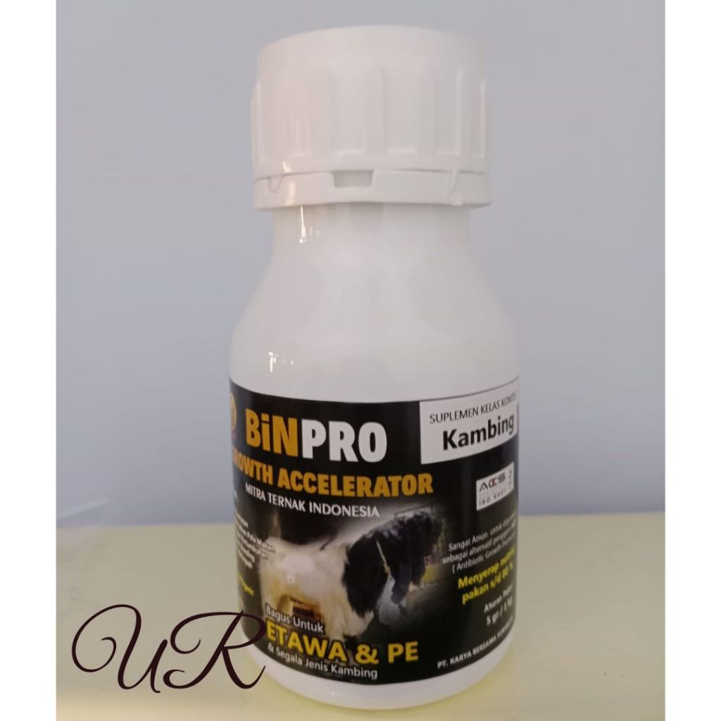 ✅BINPRO GROWTH ACCELERATOR Vitamin Mineral Sapi Pedaging Sapi Perah 100 gr/Suplemen booster Hewan