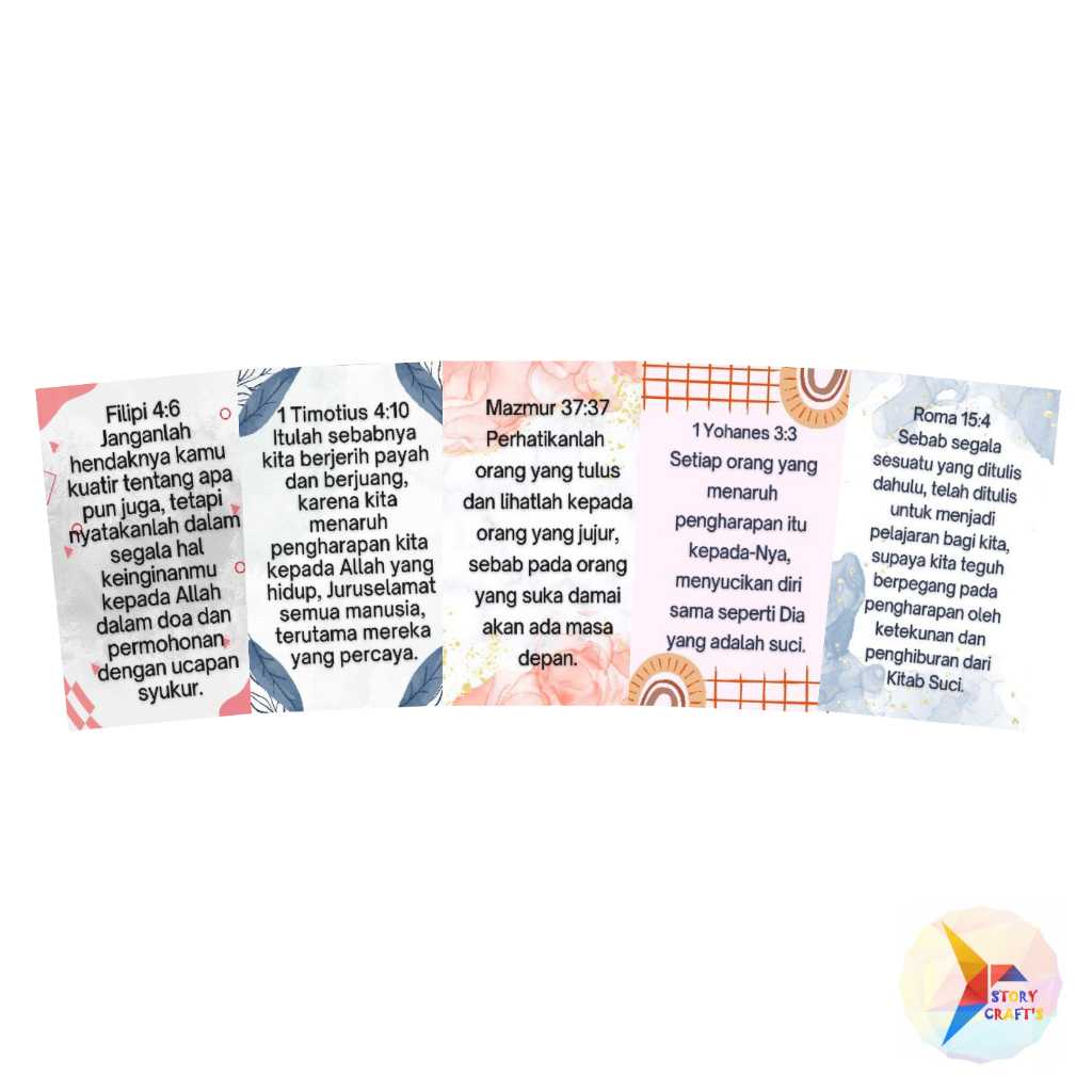 

Storycraftsid Sticker - Tema Ayat Emas Alkitab Kekuatan dan Pengharapan