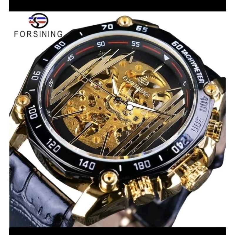 FORSINING 427 KALEP JAM TANGAN PRIA MEKANIK TANPA BATERAI ORIGINAL