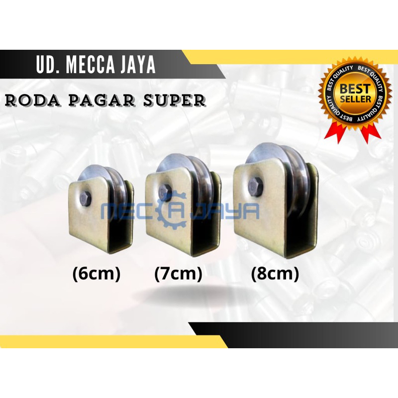 RODA SUPER UKURAN 6,7,8cm // RODA BESI //RODA PINTU PAGAR //PAGAR BESI // RODA BESI SUPER KOKOH
