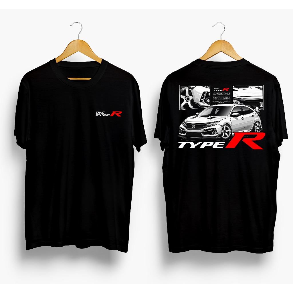 T-Shirt Distro Baju Big Size jumbo Pria Wanita Distro Kaos Oruka Official Shop Model Civic Type R