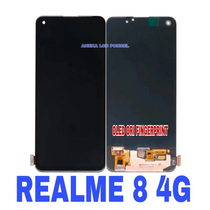 LCD+TOUCHSCREEN REALME 8 4G OLED ORI FINGERPRINT FULLSET