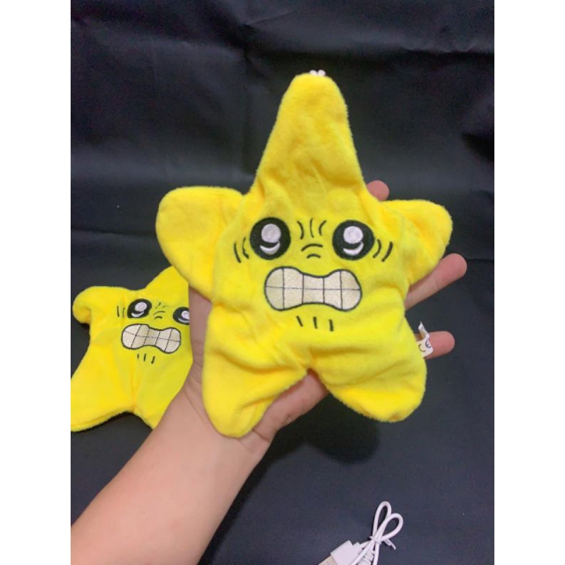 050 ￼Mainan Bintang Lucu, Efek Suara, Lampu & Gerakan, Rising Star Dance, Moving Stars Chiikawa Jiikawa Flowing Stars Plush Pendant Bookbag Usage Doll Plush Play/Mainan Bintang Yg Bisa Rekam Suara, Bisa Dicas