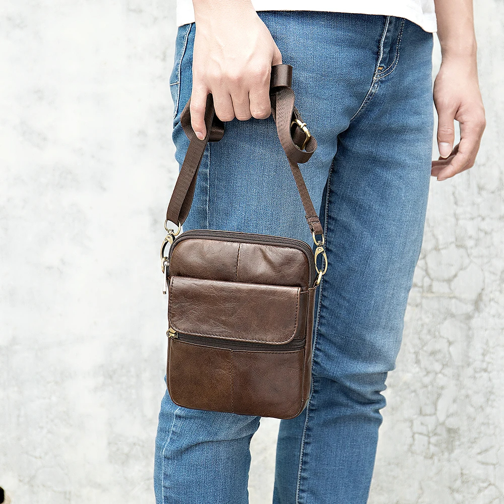 Tas Pria Kulit Asli Selempang Original - Tas Pria Kulit Asli Premium - Tas Selempang Pria Asli Kulit