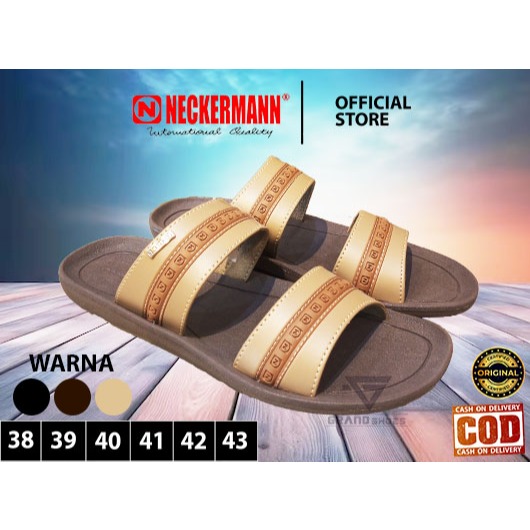 Neckermann LV 9352 Original sandal sendal selop slop pria slide kulit sintetis casual pria dewasa