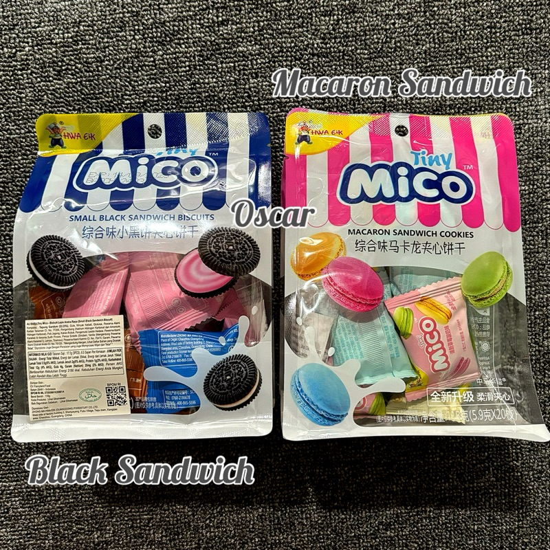 

Mico Macaron Sandwich and Black biscuit 118g tiny