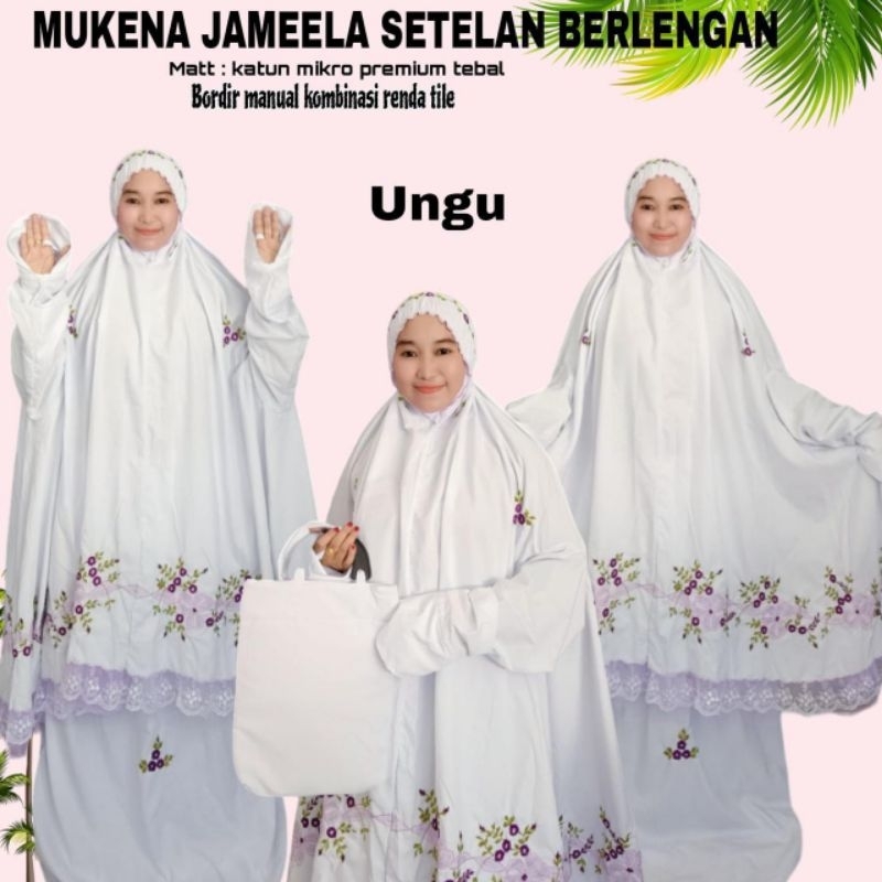 mukena jameela setelan berlengan