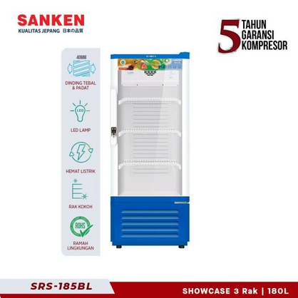 SHOWCASE SANKEN 185 - Pendingin minuman