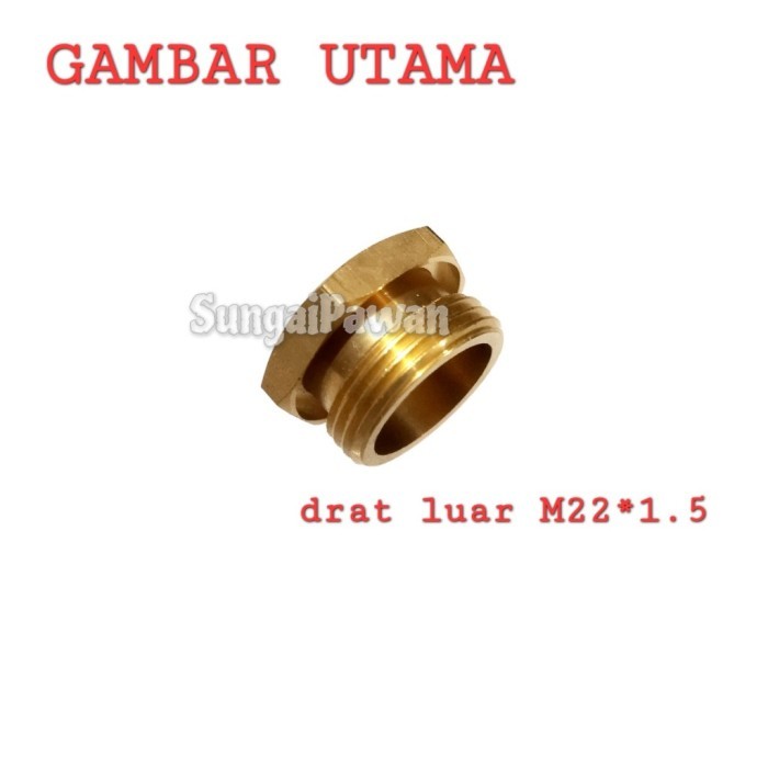 konverter drat ulir luar M22 * 1.5 ke drat ulir dalam M14 * 1.5 jet cleaner semprotan semprot conver