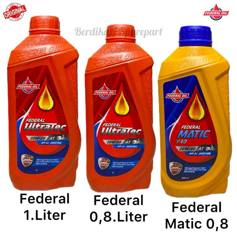 Oli Federal 1.Liter/0,8 20W-50 Oli Federal Matic 0,8 20W-40