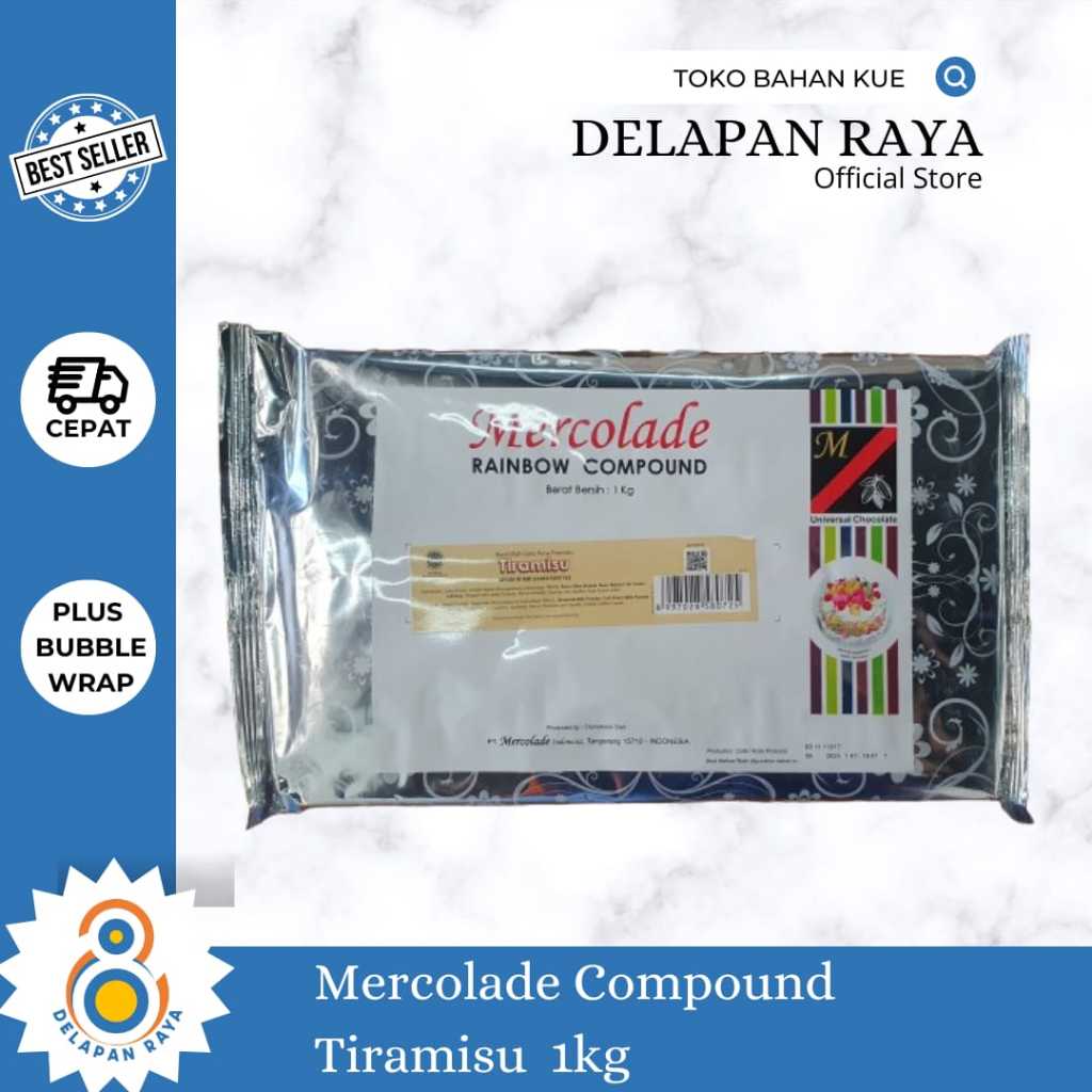 

MERCOLADE COKLAT COMPOUND TIRAMISU 1KG -8Raya