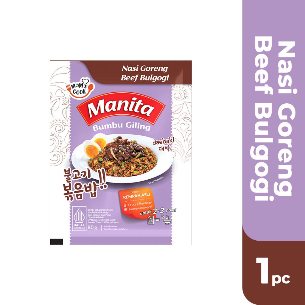 

MANITA Bumbu Nasi Goreng Beef Bulgogi 80gr