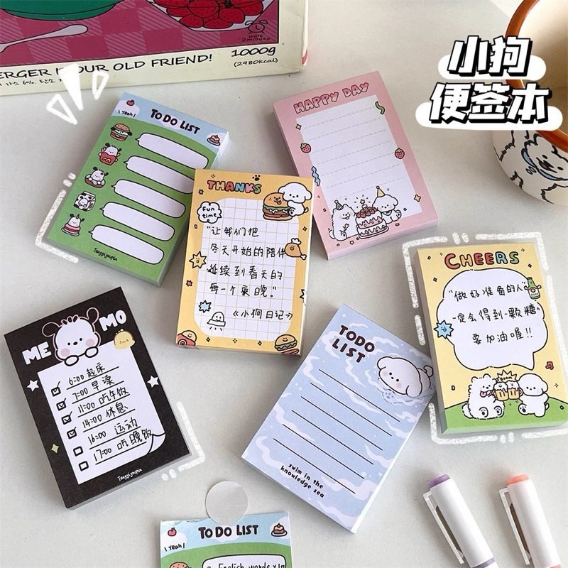 

10 lembar Memo Pad Planner Cute Diary Catatan Sekolah