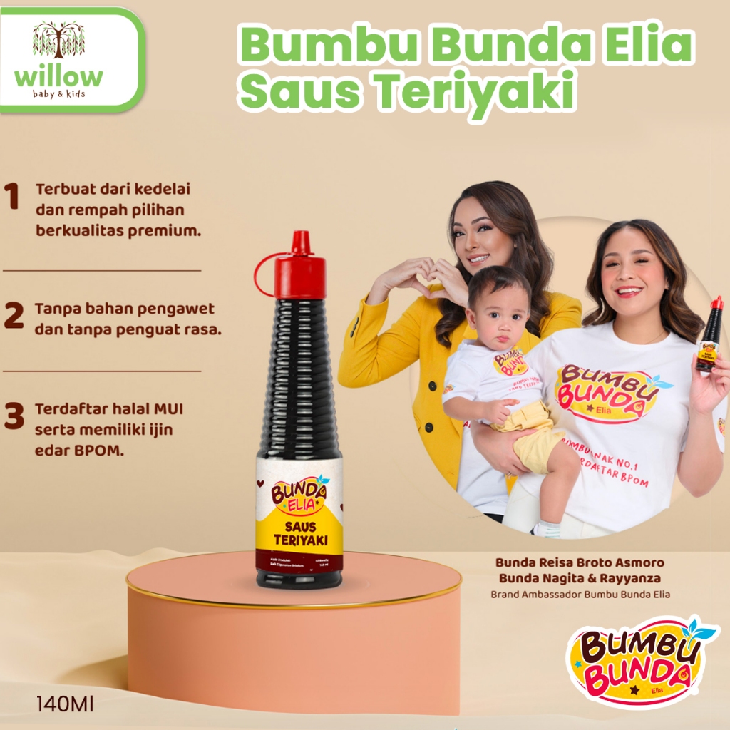 

Bumbu Saus - Bumbu Bunda Elia Saus Teriyaki 140Ml