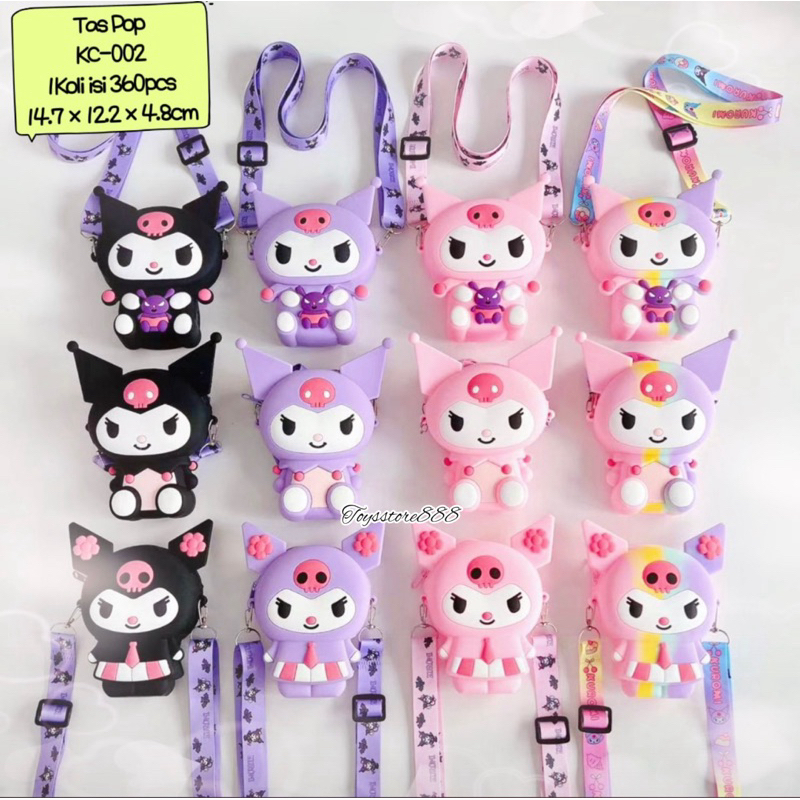 Tas Pop It Sanrio / Tas Pop IT - Tas Anak - Tas Kuromi - Tas Cinnamoroll