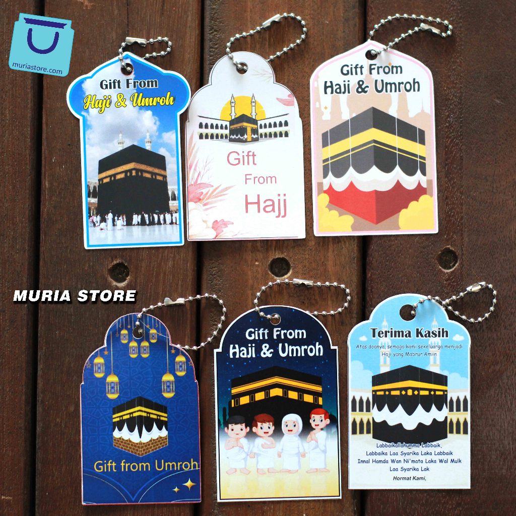 

Hang Tag Gift From Haji dan Umroh Isi 20 Pcs Custom Nama