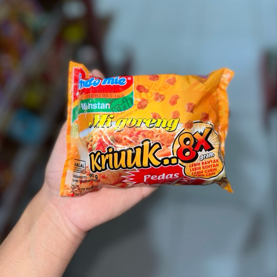 

PAKET 5 Pcs x Indomie Goreng Kriuk Pedas 8x Dengan Kremesan Kriuuk Paling Termurah