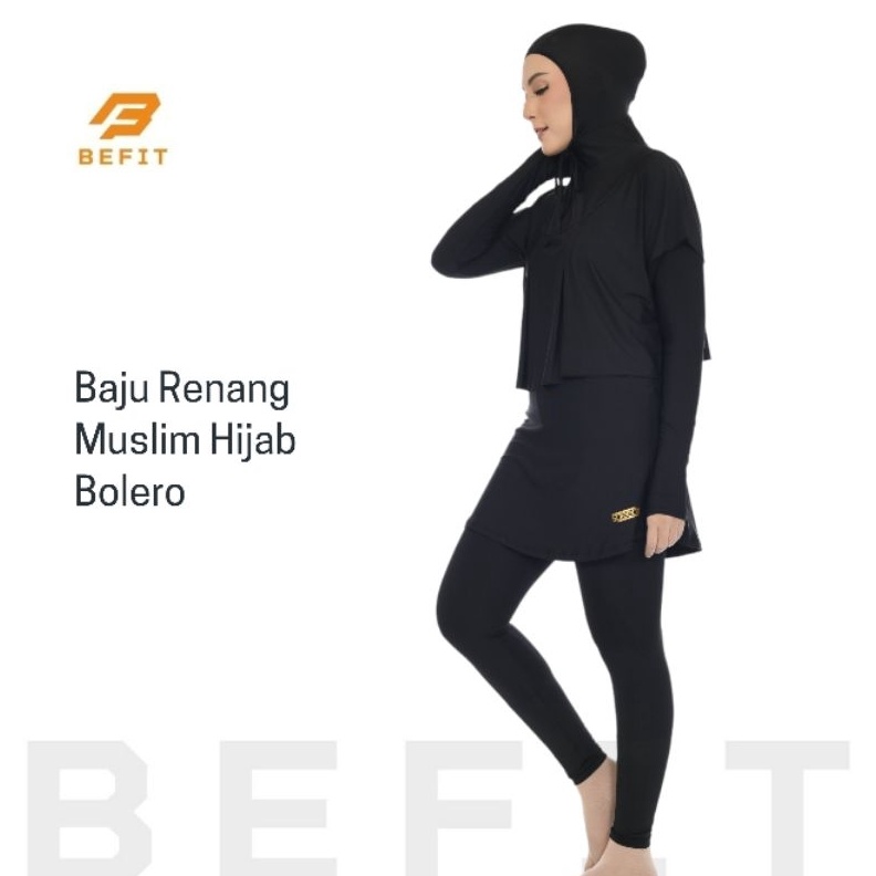 KODE K34F Baju Renang Wanita Muslim Muslimah Dewasa Hijab Bolero Syari Jumbo