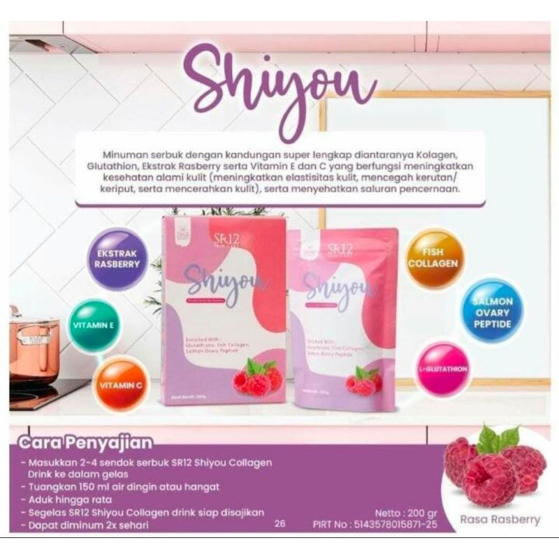 Shiyou Collagen SR12 Minuman Kolagen Pemutih Kulit Dengan Ikan DNA Salmon