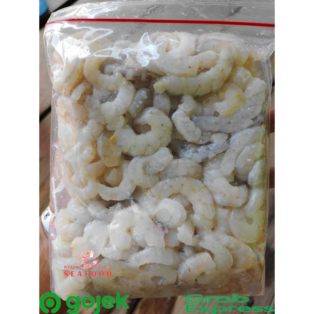 

udang kupas beku segar/udang laut kupas bersih 500gram