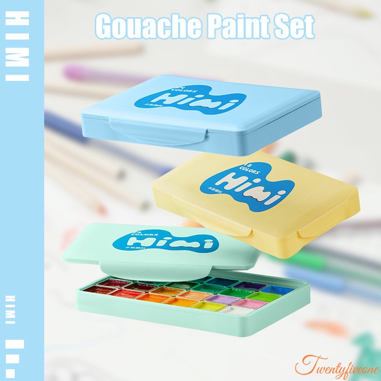 

KODE O84H Miya Himi Gouache Paint Set 1824 Warna 3ml Cat Untuk Cat Cat Air Perlengkapan Seni Murid