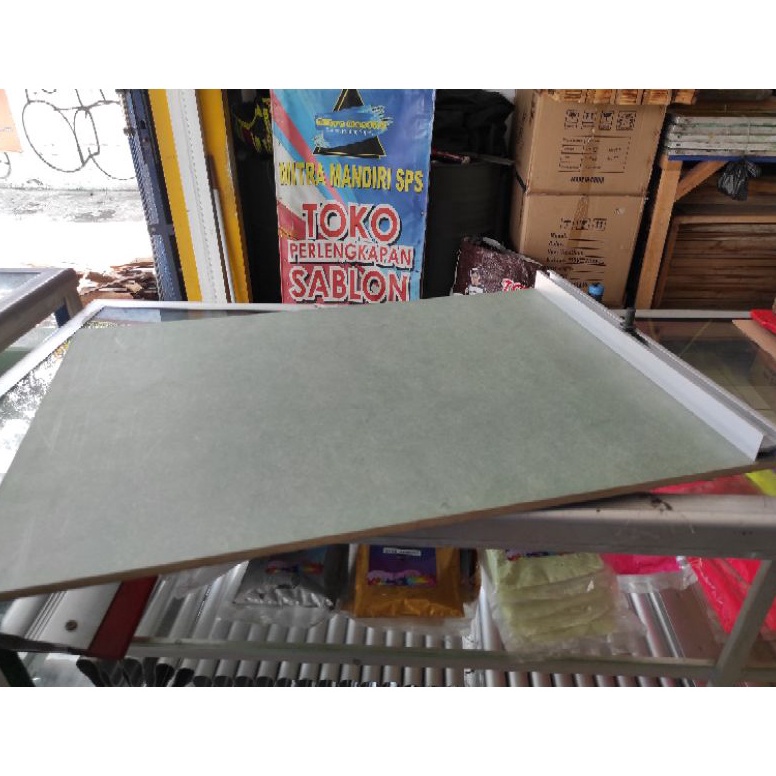 KODE B98Y Papan Banting sablon manual Mdf Hijau 4x6 9mm