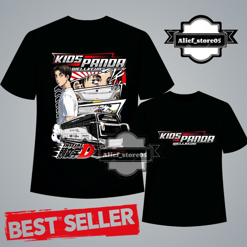 Kaos Anak Bus Kids Panda Wellkeun Terbaru | Kaos Anak-anak Bismania | Kaos Bus Kids Panda Wellkeun N