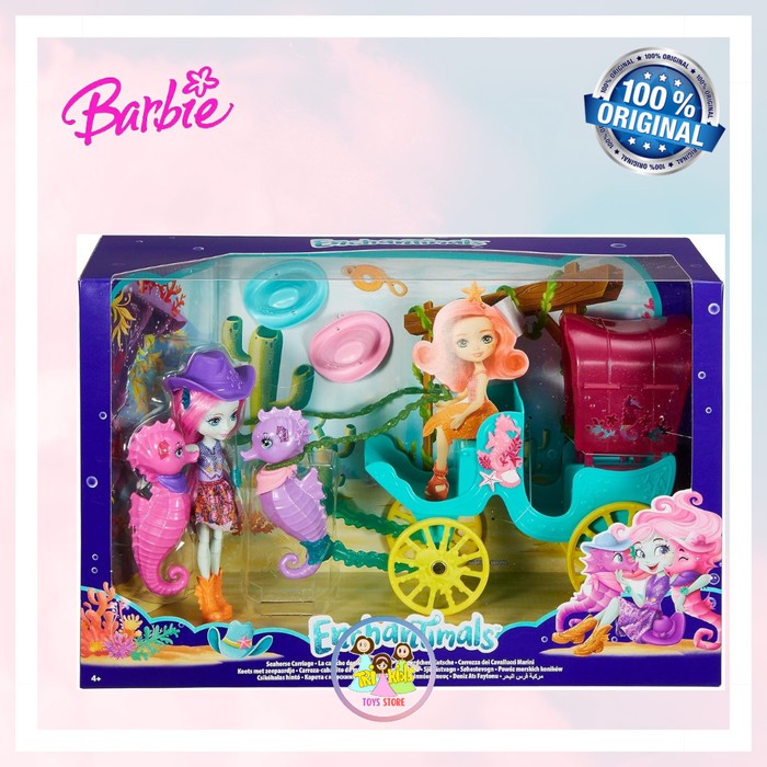 Barbie Enchantimals Seahorse Carriage - Original Mattel